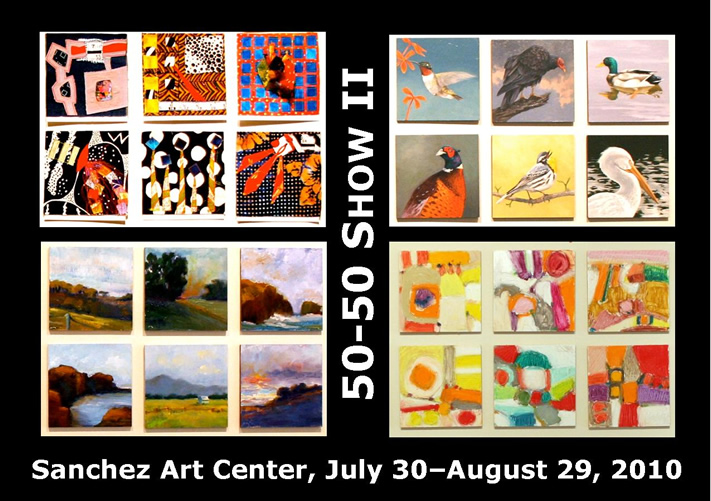 Barbara Downs announcement for Sanchez Art Center 50-50 Show II