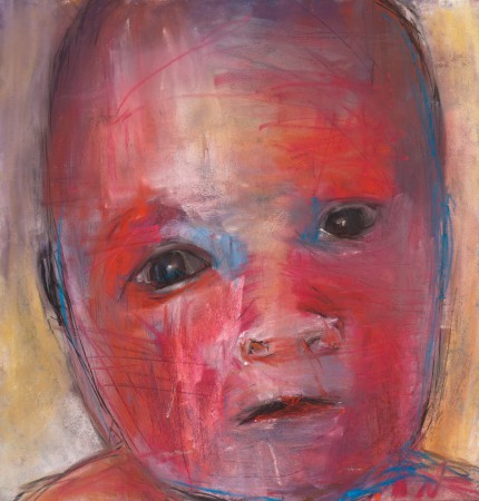 Original artwork by Barbara Downs, Child Drawing (II), Mixed Media on Paper