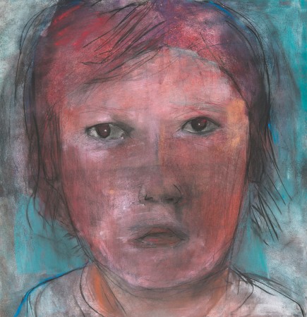 Original artwork by Barbara Downs, Child Drawing (III), Mixed Media on Paper
