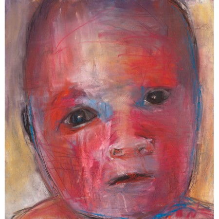 Original artwork by Barbara Downs, Child Drawing (II), Mixed Media on Paper