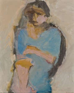 Original artwork by Barbara Downs, Seated Woman (I), 2008
