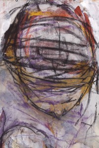 Original artwork by Barbara Downs, detail of The Muse, 2013