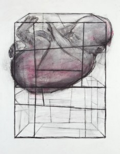 Original artwork by Barbara Downs, Concept Drawing for Baby Cage (I), 2015