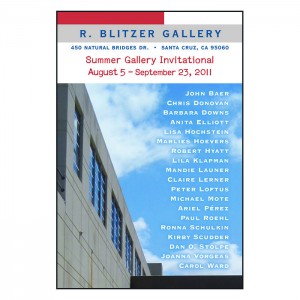 Barbara Downs announcement for R. Blitzer Invitational exhibition