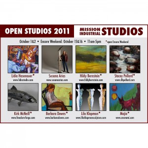 Barbara Downs announcement for Open Studios 2011