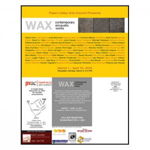 Barbara Downs announcement for Wax exhibition