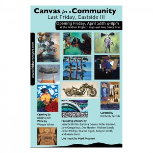 Barbara Downs announcement for Canvas for a Community exhibition