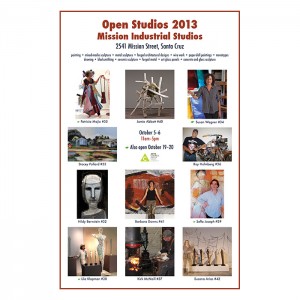 Barbara Downs announcement for Open Studios 2013 exhibition