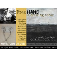 Barbara Downs announcement for FreeHand exhibition