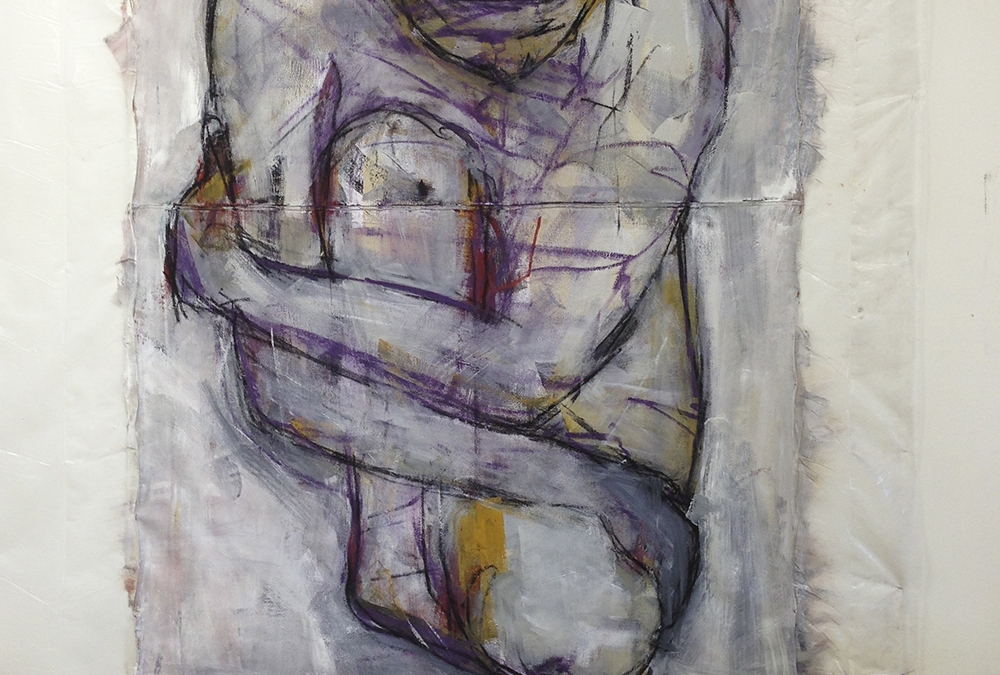 The Muse, Mixed-Media on Canvas, 108″x72″, 2013